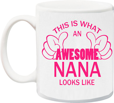 ME&YOU Gift for Grandpa On Anniversary/Special Occasion;This Is What An Awesome Nana Look Like Pink Font Printed Ceramic Mug(325 ml), Multicolor
ME&YOU Gift for Grandpa On Anniversary/Special Occasion;This Is What An Awesome Nana Look Like Pink Font Printed Ceramic Mug(325 ml), Multicolor