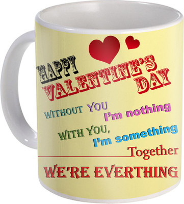 SKY TRENDS Love Gifts For Your Special Valentine For Girlfriend Boyfriend Wounderful Wife Husband Friend Anniversary Birthday Design066 Ceramic Mug(325 ml), White
SKY TRENDS Love Gifts For Your Special Valentine For Girlfriend Boyfriend Wounderful Wife Husband Friend Anniversary Birthday Design066 Ceramic Mug(325 ml), White