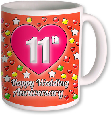 PhotogiftsIndia Gifts For 11th Wedding Anniversary Coffee Ceramic Mug(350 ml), White
PhotogiftsIndia Gifts For 11th Wedding Anniversary Coffee Ceramic Mug(350 ml), White