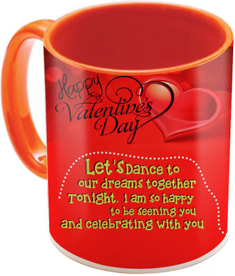 SKY TRENDS Valentine Gift for Girlfriend Love Printed I Love U Forever Perfect for Her Him Wife Fiance Anniversary And Birthday STGD070 Ceramic Mug(325 ml), Orange
SKY TRENDS Valentine Gift for Girlfriend Love Printed I Love U Forever Perfect for Her Him Wife Fiance Anniversary And Birthday STGD070 Ceramic Mug(325 ml), Orange