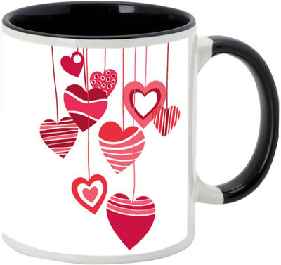 AllUPrints Hanging Love Heart Patterns Black (Valentine Day Gifts) Ceramic Mug(325 ml), Multicolor
AllUPrints Hanging Love Heart Patterns Black (Valentine Day Gifts) Ceramic Mug(325 ml), Multicolor