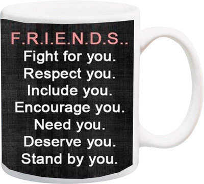 ME&YOU Gift for Friend,Bestie,Special One; FRIENDS Full Form Printed Ceramic Mug(325 ml), Multicolor
ME&YOU Gift for Friend,Bestie,Special One; FRIENDS Full Form Printed Ceramic Mug(325 ml), Multicolor