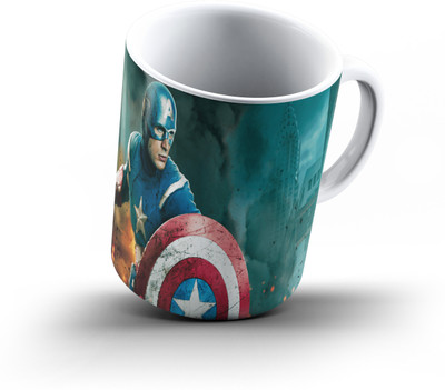Ucard Avengers Captain America917 Bone China, Ceramic, Porcelain Mug(325 ml), Multicolor
Ucard Avengers Captain America917 Bone China, Ceramic, Porcelain Mug(325 ml), Multicolor