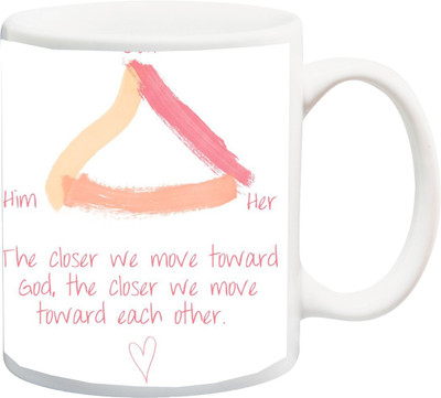 ME&YOU God Him Her;The closer we move toward god thecloser we move each other red printed Ceramic Mug(325 ml), Multicolor
ME&YOU God Him Her;The closer we move toward god thecloser we move each other red printed Ceramic Mug(325 ml), Multicolor