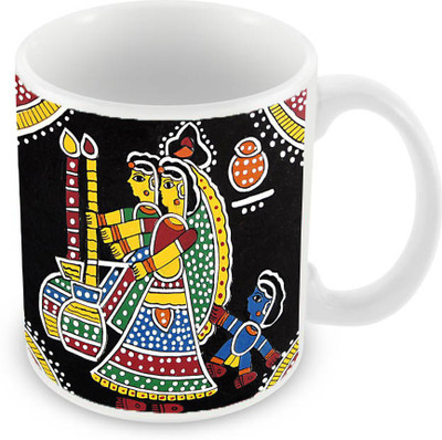 Sleep Nature's SN-MG-310 Ceramic Mug(350 ml), Multicolor