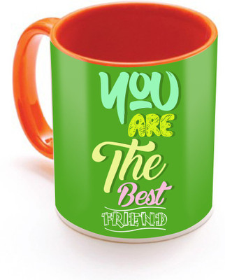 SKY TRENDS You Are The Best Friend With Green Background Unique Gifts For Birthday And Anniversary Inner Color Ceramic Mug(320 ml), Multicolor
SKY TRENDS You Are The Best Friend With Green Background Unique Gifts For Birthday And Anniversary Inner Color Ceramic Mug(320 ml), Multicolor