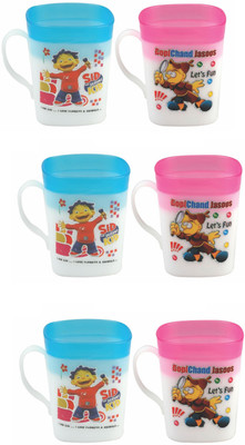 Prideware Wetalkent coffe mug Plastic Mug(60 ml, Pack of 6), Multicolor