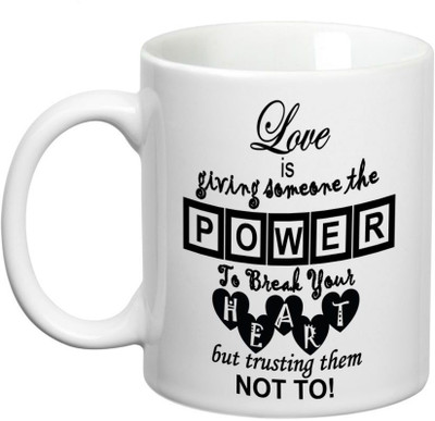 Prithish Love is ….. Ceramic Mug(330 ml), Multicolor