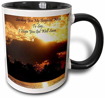 3dRose mug_40656_4 Golden Sunset Get Well Soon Two Tone Black, 11 oz, Black/White Ceramic Mug(60 ml), Multicolor
3dRose mug_40656_4 Golden Sunset Get Well Soon Two Tone Black, 11 oz, Black/White Ceramic Mug(60 ml), Multicolor