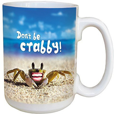 Tree-Free Greetings Greetings 46152 Don't Be Crabby Ceramic with Full-Sized Handle, 15-Ounce Ceramic Mug(60 ml), Multicolor
Tree-Free Greetings Greetings 46152 Don't Be Crabby Ceramic with Full-Sized Handle, 15-Ounce Ceramic Mug(60 ml), Multicolor