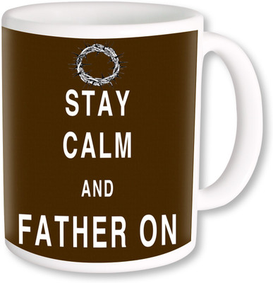 PhotogiftsIndia Father's Day Ceramic Mug(325 ml), Multicolor