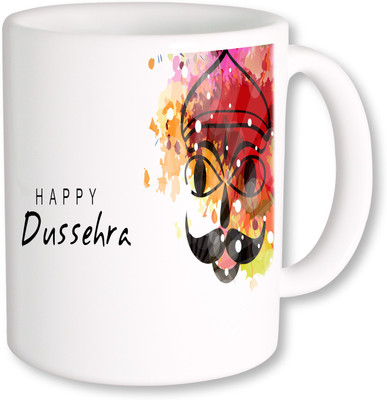 PhotogiftsIndia Happy Dussehra 001 Ceramic Mug(325 ml), Multicolor