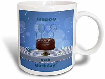 3dRose mug_123951_1 65th Birthday Party with Chocolate Cake & Blue Balloons Ceramic, 11 oz, White Ceramic Mug(60 ml)
3dRose mug_123951_1 65th Birthday Party with Chocolate Cake & Blue Balloons Ceramic, 11 oz, White Ceramic Mug(60 ml)