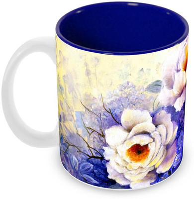Tuelip Beautiful Printed Peonie flower Inner Blue For Tea And Coffee Ceramic Mug(350 ml), Multicolor
Tuelip Beautiful Printed Peonie flower Inner Blue For Tea And Coffee Ceramic Mug(350 ml), Multicolor