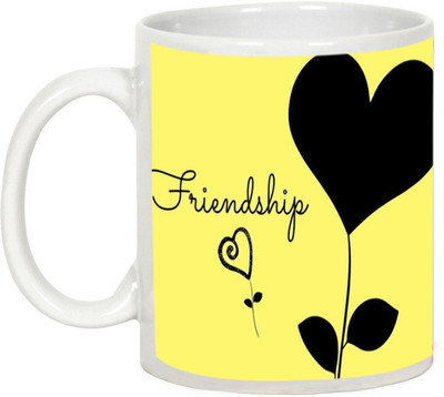 AllUPrints Friendship Day Gifts - Friendship Day With Hearts Ceramic Mug(325 ml), White
AllUPrints Friendship Day Gifts - Friendship Day With Hearts Ceramic Mug(325 ml), White