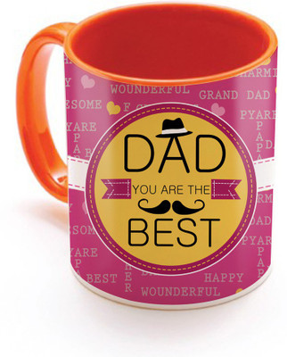 SKY TRENDS Dad You Are The Best With Dark Pink Color And Yellow Best Gifts For Happy Father's Day Inner Orange Color Ceramic Mug(320 ml), Orange;white
SKY TRENDS Dad You Are The Best With Dark Pink Color And Yellow Best Gifts For Happy Father's Day Inner Orange Color Ceramic Mug(320 ml), Orange;white