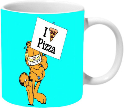 Mooch Wale Garfield I Love Pizza Blue Baground Ceramic Mug(325 ml), Multicolor
Mooch Wale Garfield I Love Pizza Blue Baground Ceramic Mug(325 ml), Multicolor