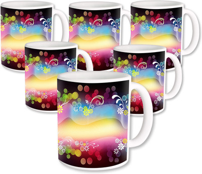 Heyworlds Gifts for Flower Design set of six 09 Ceramic Mug(325 ml, Pack of 6), Multicolor
Heyworlds Gifts for Flower Design set of six 09 Ceramic Mug(325 ml, Pack of 6), Multicolor