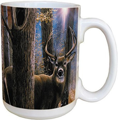 Tree-Free Greetings Greetings 45520 Kevin Daniel Woodland Sentry Buck Ceramic with Full-Sized Handle, 15-Ounce Ceramic Mug(60 ml), Multicolor
Tree-Free Greetings Greetings 45520 Kevin Daniel Woodland Sentry Buck Ceramic with Full-Sized Handle, 15-Ounce Ceramic Mug(60 ml), Multicolor
