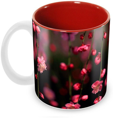 Tuelip Beautiful Printed Pink Flower inside Red for Tea And Coffee Ceramic Mug(350 ml), Multicolor
Tuelip Beautiful Printed Pink Flower inside Red for Tea And Coffee Ceramic Mug(350 ml), Multicolor