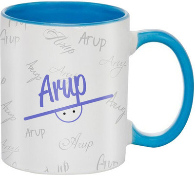 SKY TRENDS Arup Birthday Gift Coffee 350 ML Ceramic Mug(350 ml), Multicolor