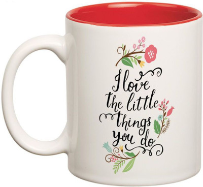 Prithish I Love The Little Things You Do Double Color Ceramic Mug(330 ml), Multicolor
Prithish I Love The Little Things You Do Double Color Ceramic Mug(330 ml), Multicolor