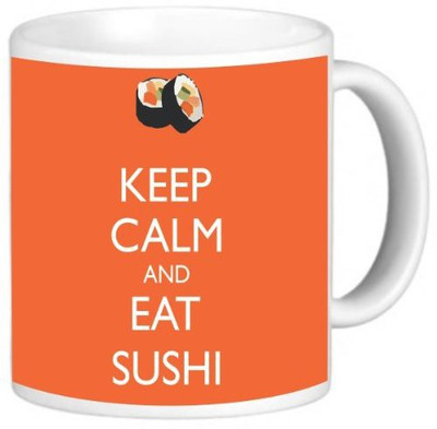 Rikki Knight LLC Knight Ceramic Coffee, Keep Calm and Eat Sushi Orange Color Ceramic Mug(60 ml)
Rikki Knight LLC Knight Ceramic Coffee, Keep Calm and Eat Sushi Orange Color Ceramic Mug(60 ml)