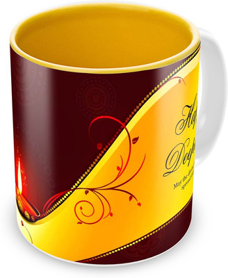 Tuelip Beautiful Printed Happy Diwali inside Yellow for Tea And Coffee Ceramic Mug(350 ml), Multicolor
Tuelip Beautiful Printed Happy Diwali inside Yellow for Tea And Coffee Ceramic Mug(350 ml), Multicolor