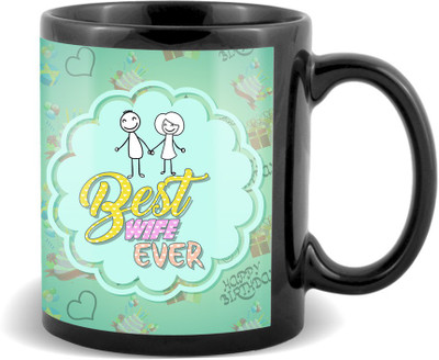 SKY TRENDS Best Wife Ever With Couple Colorful Gifts For Birthday And Anniversary Black Coffee Ceramic Mug(320 ml)
SKY TRENDS Best Wife Ever With Couple Colorful Gifts For Birthday And Anniversary Black Coffee Ceramic Mug(320 ml)