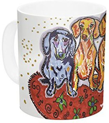 Kess InHouse InHouse Rebecca Fischer Maksim Murray Enzo Ruby and Willy Daschunds Ceramic Coffee, 11 oz, Multicolor Ceramic Mug(60 ml)
Kess InHouse InHouse Rebecca Fischer Maksim Murray Enzo Ruby and Willy Daschunds Ceramic Coffee, 11 oz, Multicolor Ceramic Mug(60 ml)