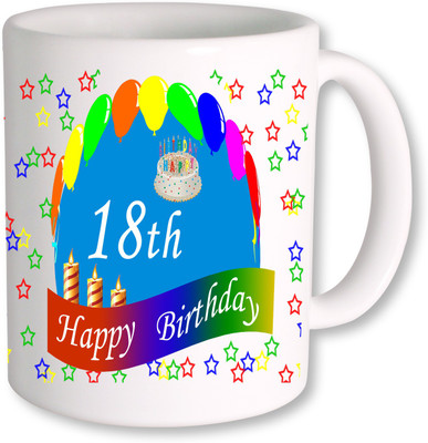 PhotogiftsIndia Birthday Coffee 018 Ceramic Mug(325 ml), Multicolor