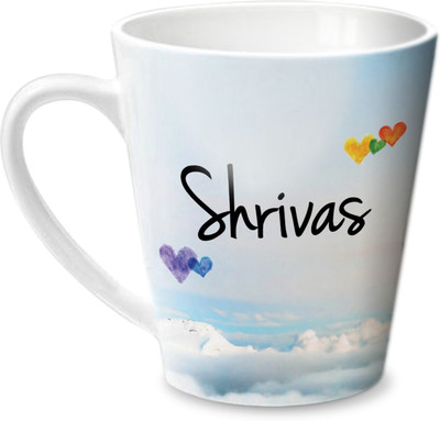Hot Muggs Simply Love You Shrivas Conical Ceramic Mug(350 ml)