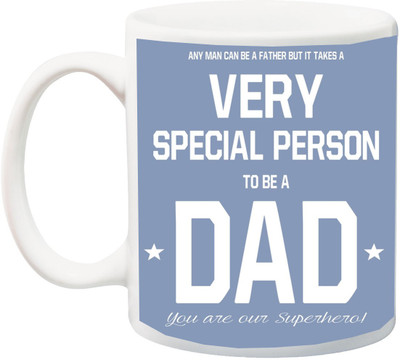 ME&YOU Gift For Father/Papa/Daddy On Anniversary/Birhday; Very Special Person To Be A Dad You Are Our Suparhero Font Printed Ceramic Mug(325 ml), Multicolor
ME&YOU Gift For Father/Papa/Daddy On Anniversary/Birhday; Very Special Person To Be A Dad You Are Our Suparhero Font Printed Ceramic Mug(325 ml), Multicolor