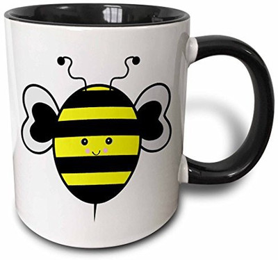 3dRose mug_102688_4 Cute Kawaii Bumble Bee Two Tone Black, 11 oz, Black/White Ceramic Mug(60 ml), Multicolor
3dRose mug_102688_4 Cute Kawaii Bumble Bee Two Tone Black, 11 oz, Black/White Ceramic Mug(60 ml), Multicolor