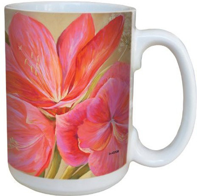 Tree-Free Greetings Greetings lm43708 Pink Flowers by Nel Whatmore Ceramic, 15-Ounce Ceramic Mug(60 ml), Multicolor
Tree-Free Greetings Greetings lm43708 Pink Flowers by Nel Whatmore Ceramic, 15-Ounce Ceramic Mug(60 ml), Multicolor