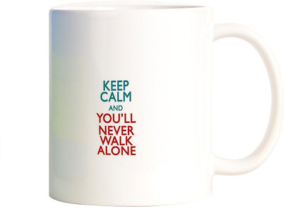 Rangeele Inkers Liverpool FC Quote Ceramic Mug(300 ml), Multicolor
