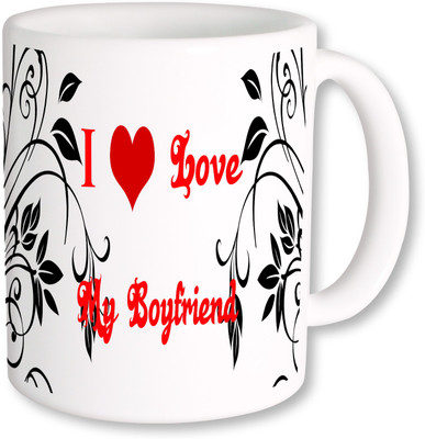 PhotogiftsIndia I Love My Boyfriend 02 Ceramic Mug(325 ml)