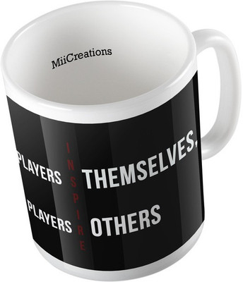 MiiCreations Printed Good Players Inspire Themselves, Great Players Inspire Others Ceramic Mug(325 ml), Multicolor
MiiCreations Printed Good Players Inspire Themselves, Great Players Inspire Others Ceramic Mug(325 ml), Multicolor