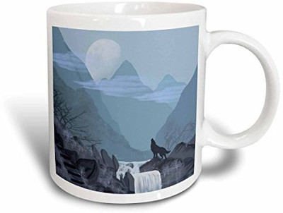 3dRose Painting of A Wolf in The Mountain with a Moonlit Night Ceramic, 11 oz, White Ceramic Mug(60 ml), Multicolor
3dRose Painting of A Wolf in The Mountain with a Moonlit Night Ceramic, 11 oz, White Ceramic Mug(60 ml), Multicolor