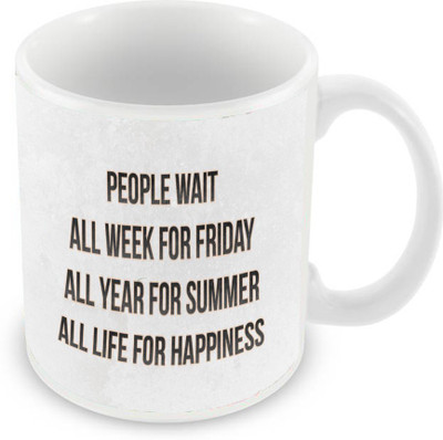 Sleep Nature's SN-MG-1663 Ceramic Mug(350 ml), Multicolor
