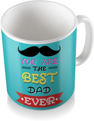 SKY TRENDS You Are The Best Dad Ever With Black Mustaches Gifts For Father's Day Coffee Ceramic Mug(3.2 ml), White
SKY TRENDS You Are The Best Dad Ever With Black Mustaches Gifts For Father's Day Coffee Ceramic Mug(3.2 ml), White