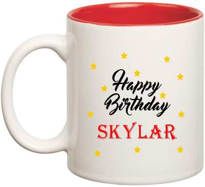 HuppmeGift Happy Birthday Skylar Inner Red Ceramic (350ml) Ceramic Mug(350 ml), Red;white
HuppmeGift Happy Birthday Skylar Inner Red Ceramic (350ml) Ceramic Mug(350 ml), Red;white