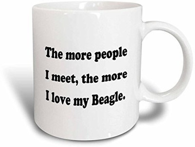 3dRose mug_113648_2 The More People I Meet The More I Love My Beagle Ceramic, 15 oz, White Ceramic Mug(60 ml), Multicolor
3dRose mug_113648_2 The More People I Meet The More I Love My Beagle Ceramic, 15 oz, White Ceramic Mug(60 ml), Multicolor
