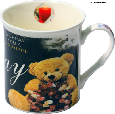 INDRA AND SARASWATI Sist Happy B'day Multicolor Ceramic(300 ml) Ceramic Mug(300 ml), White
INDRA AND SARASWATI Sist Happy B'day Multicolor Ceramic(300 ml) Ceramic Mug(300 ml), White
