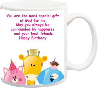 ME&YOU Present for Friends On Birthday;You Are The Most Special Gift Of God For Me Printed Ceramic Mug(325 ml), Multicolor
ME&YOU Present for Friends On Birthday;You Are The Most Special Gift Of God For Me Printed Ceramic Mug(325 ml), Multicolor