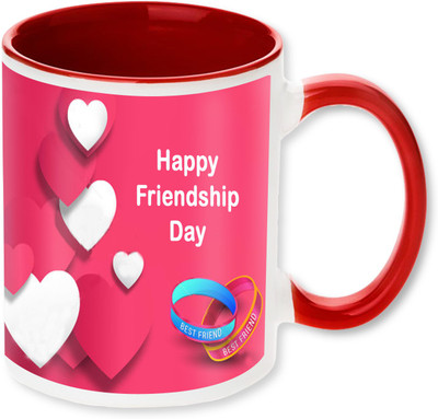 PhotogiftsIndia Happy Friendship Day 08 Ceramic Mug(325 ml), Multicolor