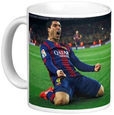 Exoctic Silver Luis Suárez Collection 08 Ceramic Mug(300 ml), Multicolor