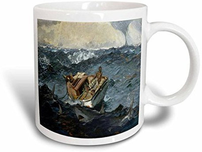 3dRose mug_196343_1 Print of Vintage Winslow Homer Painting The Gulf Stream Ceramic, 11 oz, White Ceramic Mug(60 ml), Multicolor
3dRose mug_196343_1 Print of Vintage Winslow Homer Painting The Gulf Stream Ceramic, 11 oz, White Ceramic Mug(60 ml), Multicolor