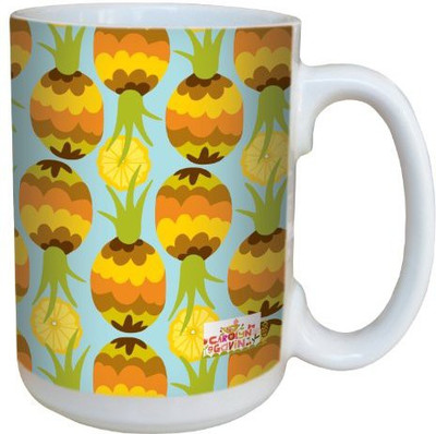 Tree-Free Greetings Greetings lm43506 Fun Pineapple Pattern by Carolyn Gavin Ceramic with Full-Sized Handle, 15-Ounce Ceramic Mug(60 ml), Multicolor
Tree-Free Greetings Greetings lm43506 Fun Pineapple Pattern by Carolyn Gavin Ceramic with Full-Sized Handle, 15-Ounce Ceramic Mug(60 ml), Multicolor