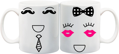 ME&YOU Gift for Husband/Wife/Hubby/Wifey/Boyfriend/Girlfriend;special Couple On Valentine's Day And Anniversary Printed Ceramic Mug(325 ml, Pack of 2), Multicolor
ME&YOU Gift for Husband/Wife/Hubby/Wifey/Boyfriend/Girlfriend;special Couple On Valentine's Day And Anniversary Printed Ceramic Mug(325 ml, Pack of 2), Multicolor